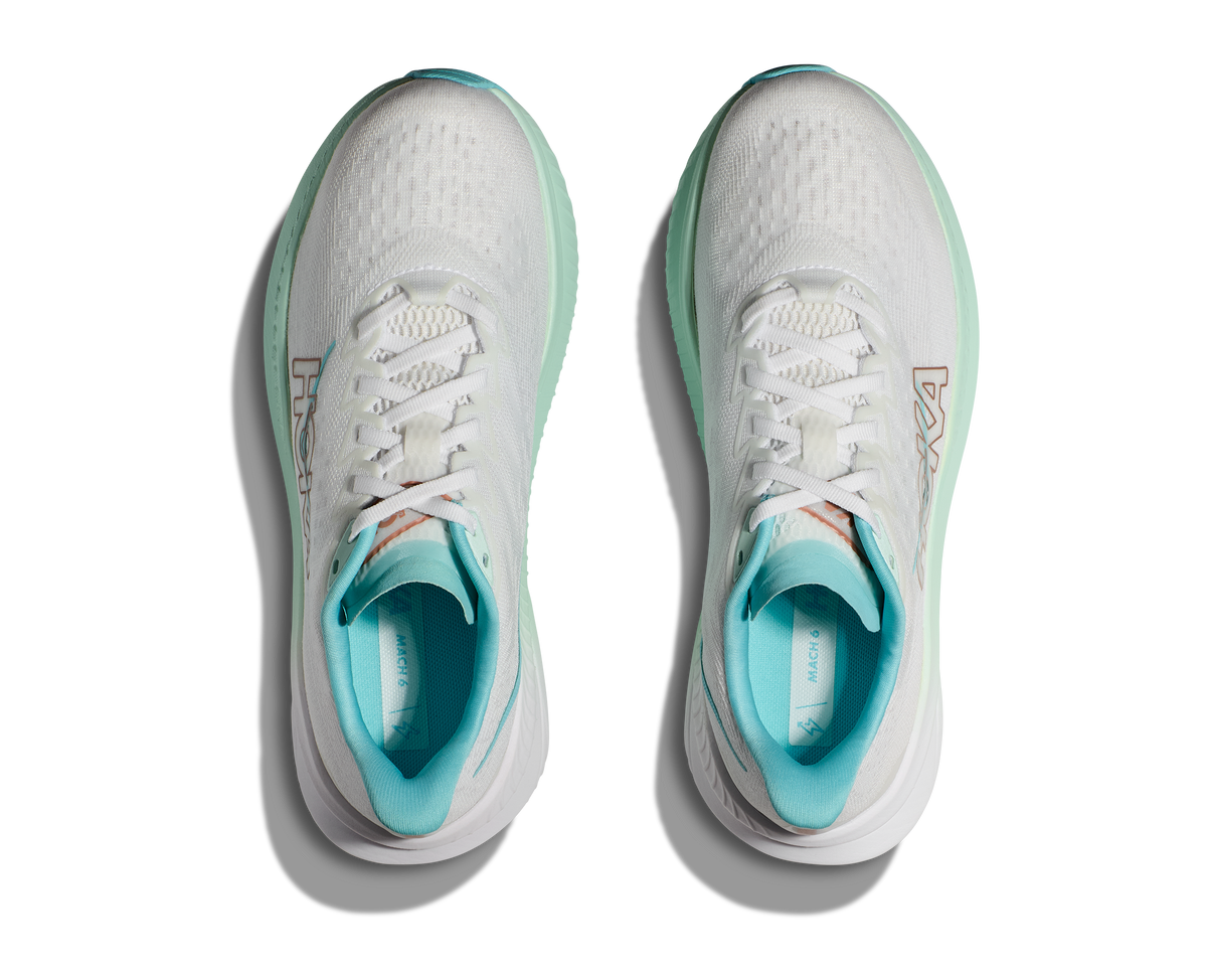 HOKA Women's Mach 6 - FROST / ROSE GOLD