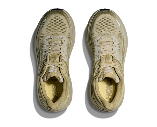 HOKA Men's Bondi 9 - GRASSLAND / OYSTER MUSHROOM (Wide)