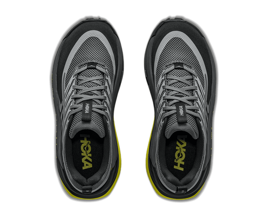 HOKA Men's Stinson 8 - BLACK / HOKA CITRUS