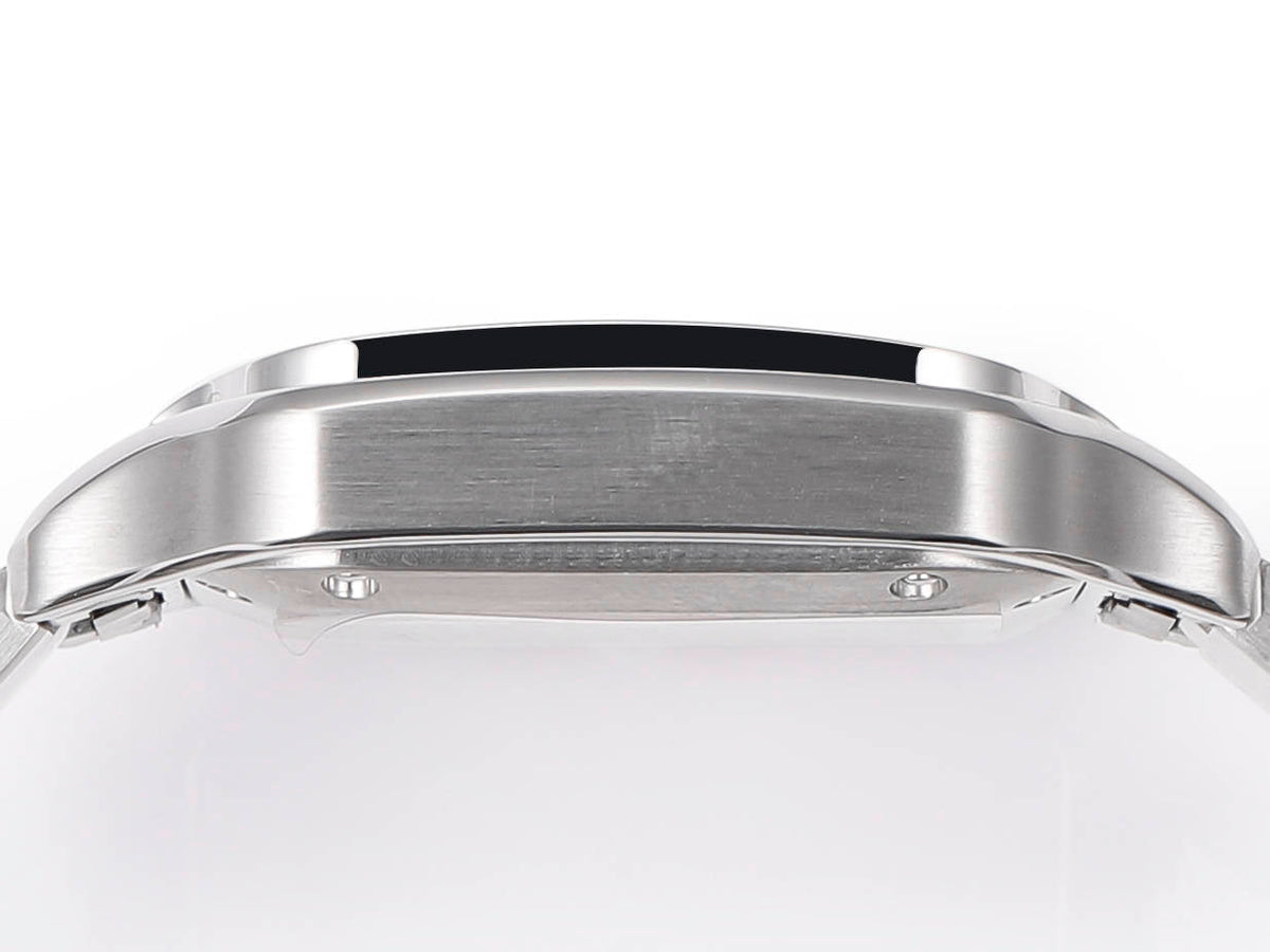 SANTOS LADY 35.1MM STEEL CASE BLUE DIAL