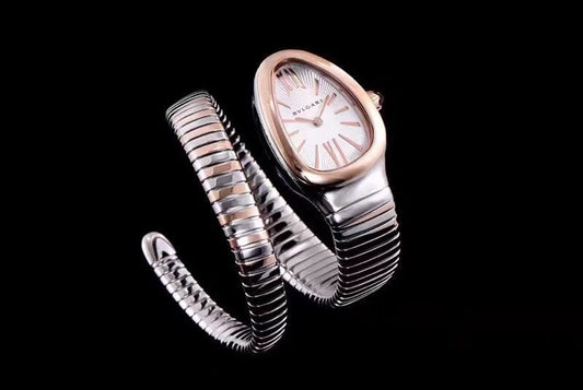 serpenti tubogas 35mm pink gold steel