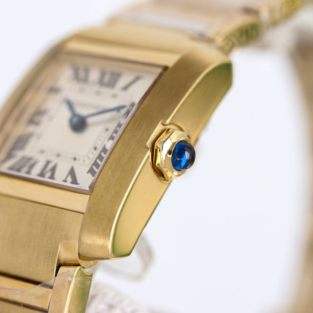 TANK FRANCAISE GOLD GREY DIAL