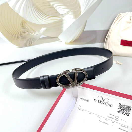 The Bold Edition Reversible Belt 30mm Black Calfskin Black Buckle
