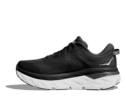 HOKA Women's Bondi 7 - BLACK / WHITE