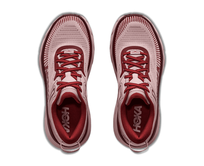 HOKA Women's Bondi 7 - PINK OPAL / VARSITY BURGUNDY