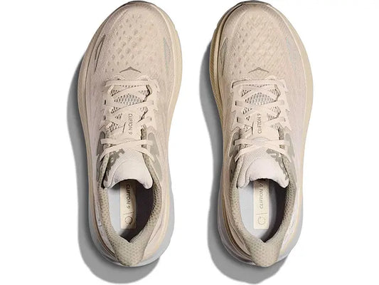 Hoka Mens Clifton 9 Wide- Oat Milk/Barley (1132210-OKB)