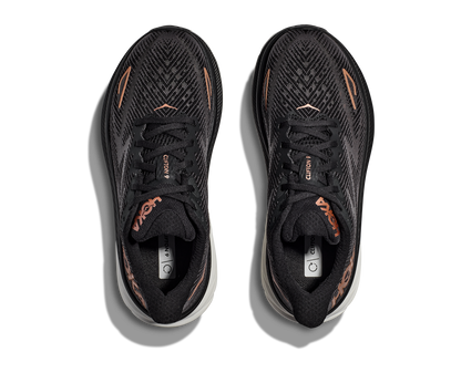 Hoka Womens Clifton 9- Black/Rose Gold (1127896-BRGL)