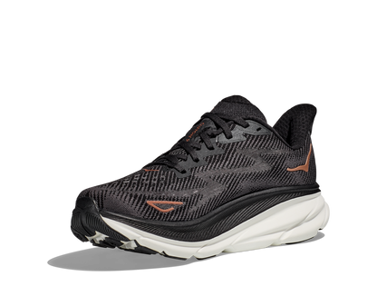 Hoka Womens Clifton 9- Black/Rose Gold (1127896-BRGL)