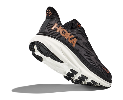 Hoka Womens Clifton 9- Black/Rose Gold (1127896-BRGL)