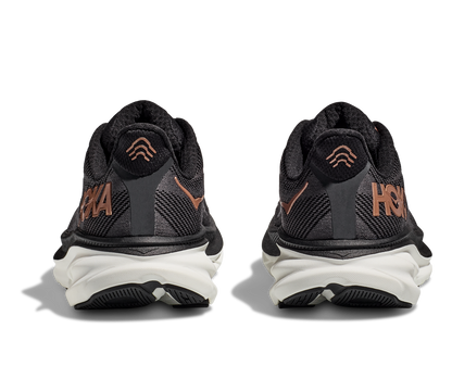 Hoka Womens Clifton 9- Black/Rose Gold (1127896-BRGL)