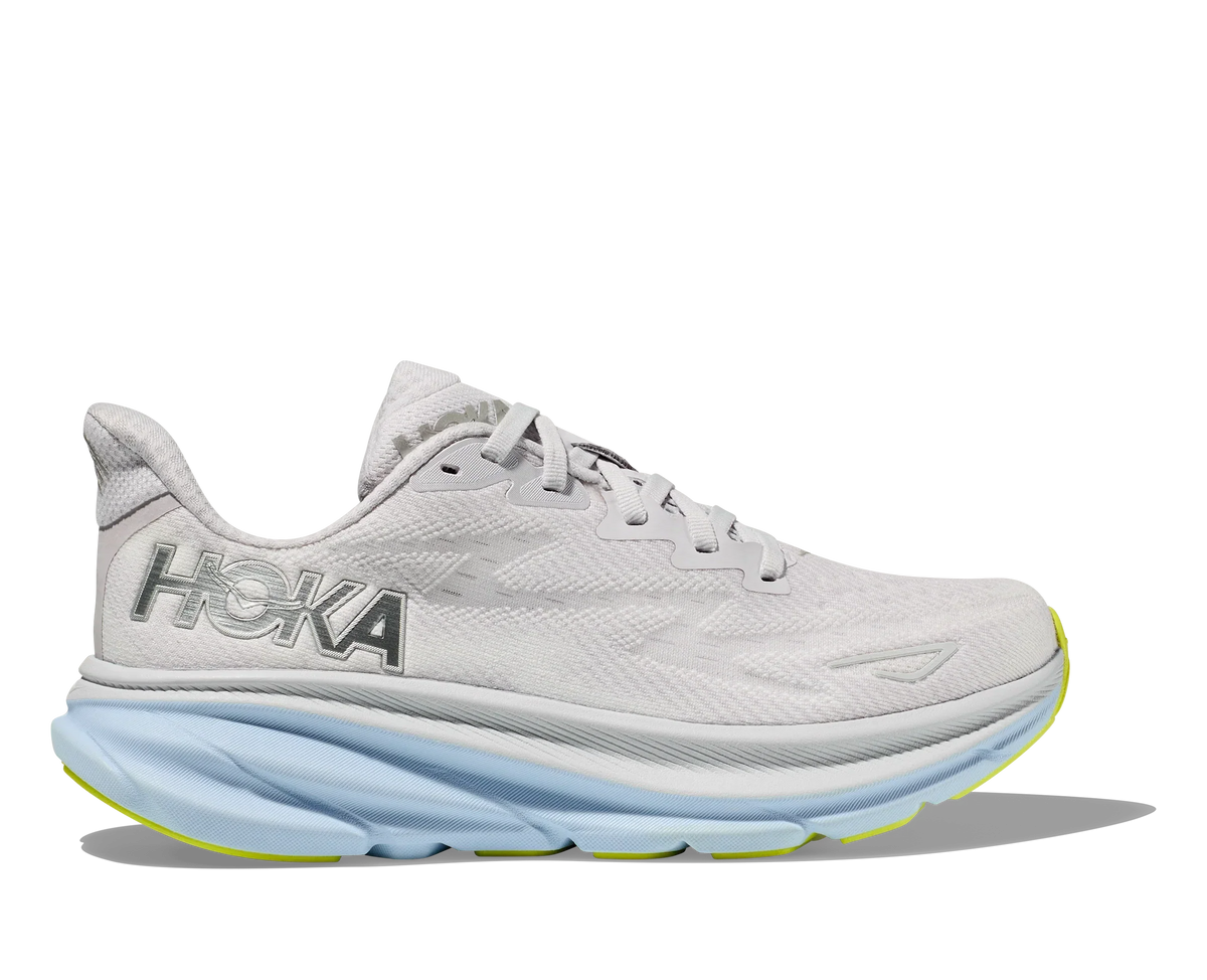 Hoka Womens Clifton 9 Wide- Nimbus Cloud/Ice Water (1132211-NCIW)