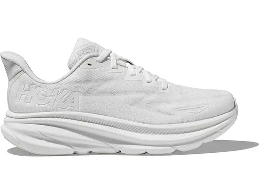 Hoka Womens Clifton 9- All White (1127896-WWH)