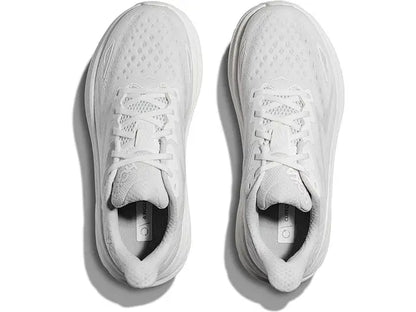 Hoka Womens Clifton 9- All White (1127896-WWH)