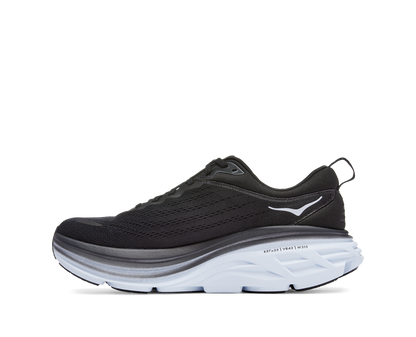 Hoka Mens Bondi 8 - Black/White (1123202-BWHT)