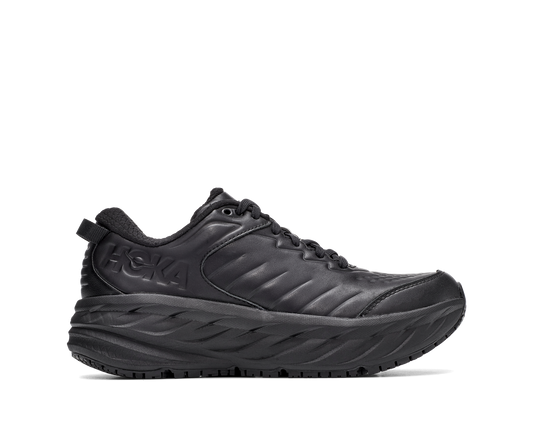 HOKA Women's Bondi SR - BLACK / BLACK (Wide)