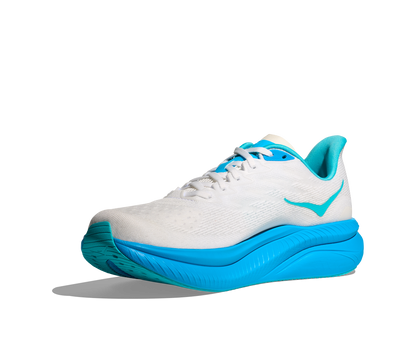 HOKA Men's Mach 6 - WHITE / SKYWARD BLUE