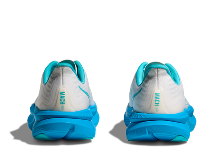 HOKA Men's Mach 6 - WHITE / SKYWARD BLUE