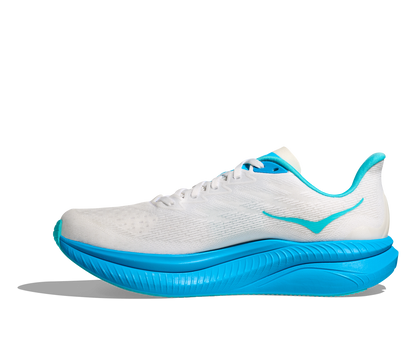 HOKA Men's Mach 6 - WHITE / SKYWARD BLUE