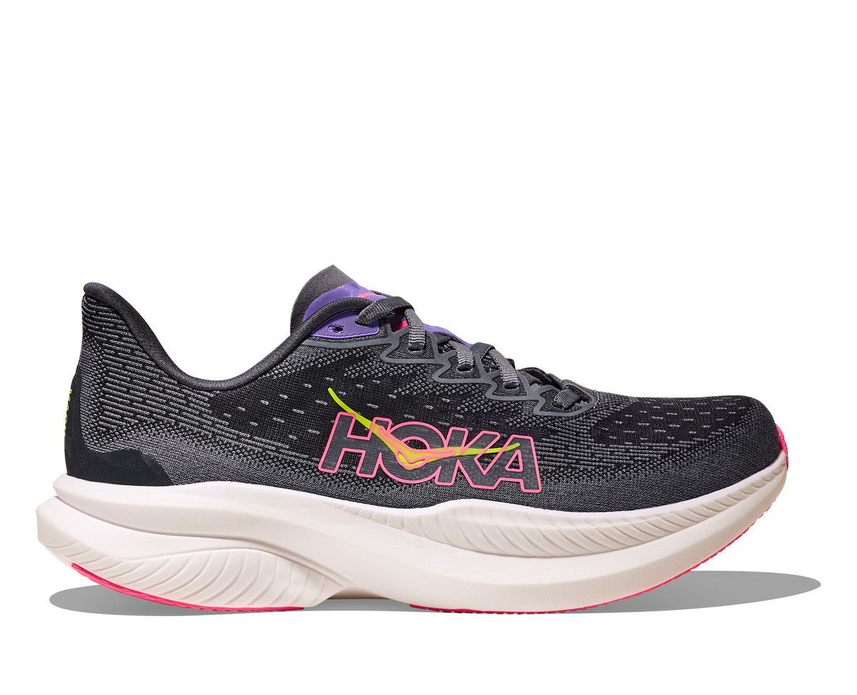 HOKA Women's Mach 6 - GREY SKIES / CHARCOAL GREY