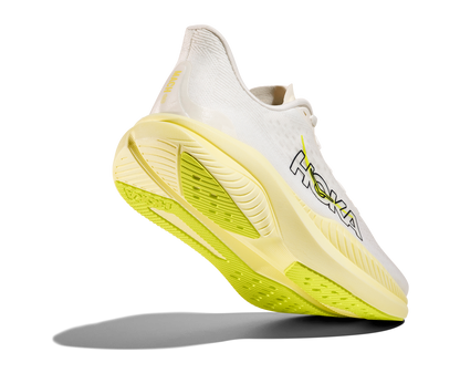 HOKA Women's Mach 6 - WHITE / NEON HOKA CITRUS
