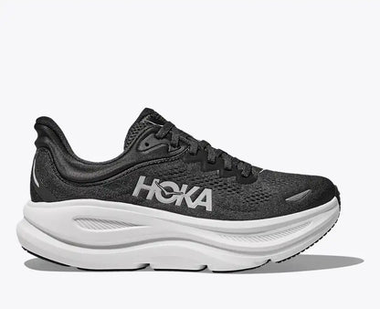 HOKA Men's Bondi 9 - BLACK / WHITE (Extra Wide)