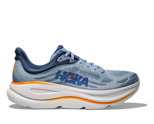 HOKA Men's Bondi 9 - DRIZZLE / DOWNPOUR (Wide)