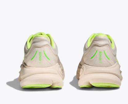 HOKA Men's Bondi 9 - GROUT / NEON YUZU