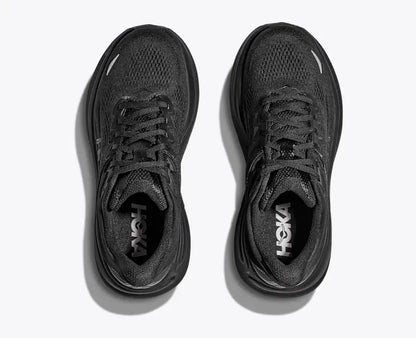 HOKA Women's Bondi 9 - BLACK / BLACK (Extra Wide)