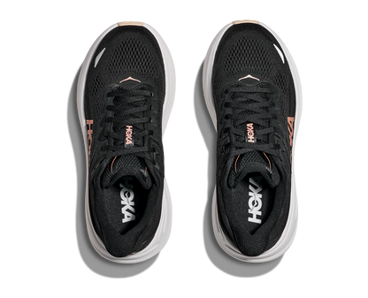 HOKA Women's Bondi 9 - BLACK / ROSE GOLD