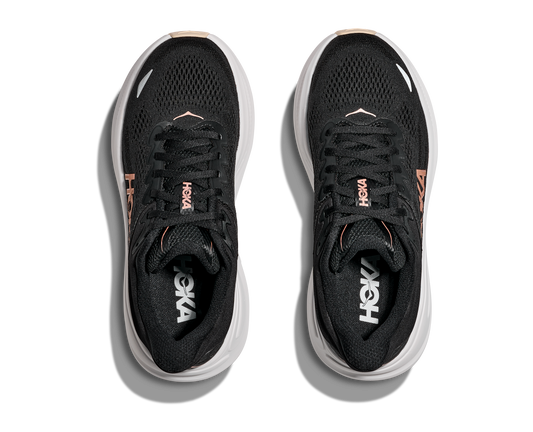 HOKA Women's Bondi 9 - BLACK / ROSE GOLD