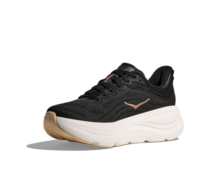 HOKA Women's Bondi 9 - BLACK / ROSE GOLD