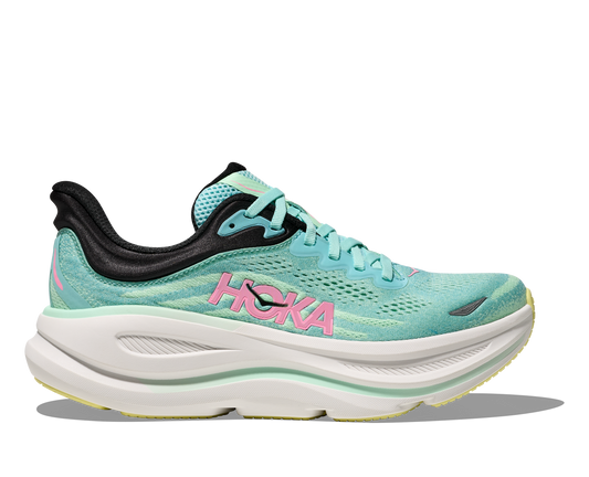 HOKA Women's Bondi 9 - BLUE SPARK / MINT FLUORITE