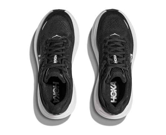 HOKA Women's Bondi 9 - BLACK / WHITE (Wide)