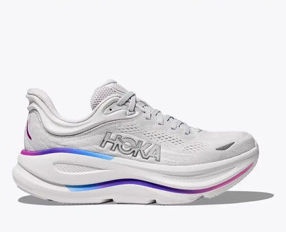 HOKA Women's Bondi 9 - COSMIC GREY / WHITE (Wide)
