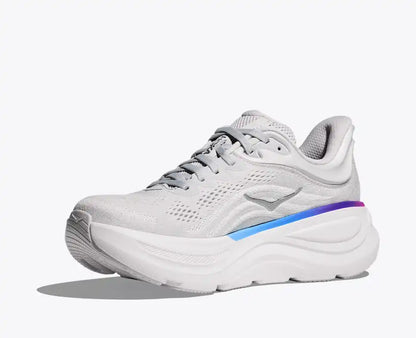 HOKA Women's Bondi 9 - COSMIC GREY / WHITE (Wide)
