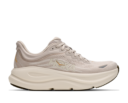 HOKA Women's Bondi 9 - RIVER ROCK GREY / ALABASTER (Wide)