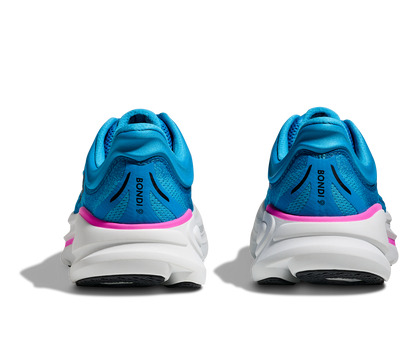 HOKA Women's Bondi 9 - SKYWARD BLUE / NEON FUCHSIA