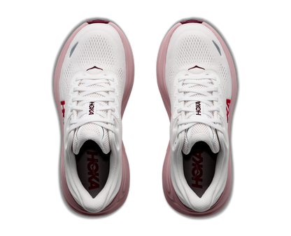 HOKA Women's Bondi 9 - WHITE / PINK OPAL