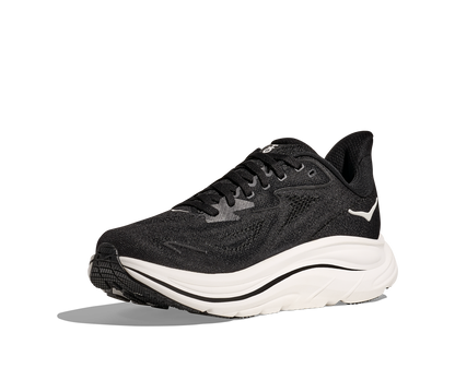 HOKA Men's Clifton 10 - BLACK / WHITE (Wide)