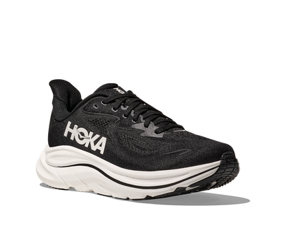 HOKA Men's Clifton 10 - BLACK / WHITE (Wide)