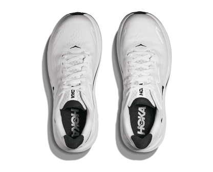 HOKA Men's Clifton 10 - WHITE / BLACK
