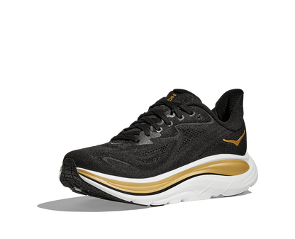 HOKA Women's Clifton 10 - BLACK / GOLD
