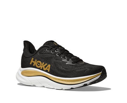 HOKA Women's Clifton 10 - BLACK / GOLD