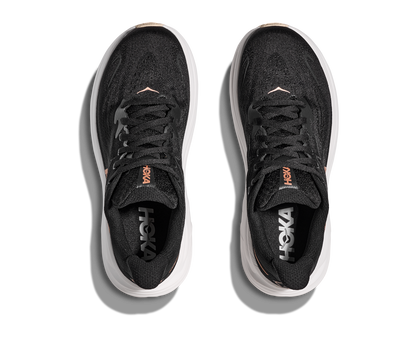 HOKA Women's Clifton 10 - BLACK / ROSE GOLD