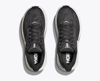 HOKA Women's Clifton 10 - BLACK / WHITE (Extra Wide)