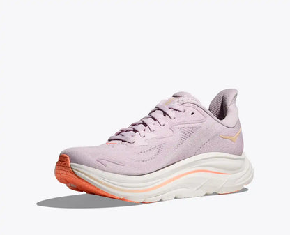HOKA Women's Clifton 10 - LILAC CREAM / TANGERINE GLOW