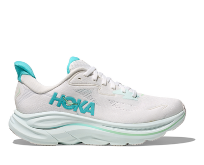 HOKA Women's Clifton 10 - WHITE / CIELO BLUE