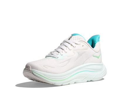 HOKA Women's Clifton 10 - WHITE / CIELO BLUE