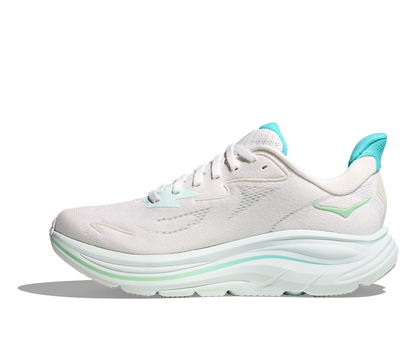 HOKA Women's Clifton 10 - WHITE / CIELO BLUE