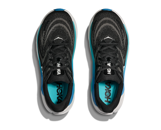 HOKA Men's Arahi 8 - BLACK / SKYWARD BLUE